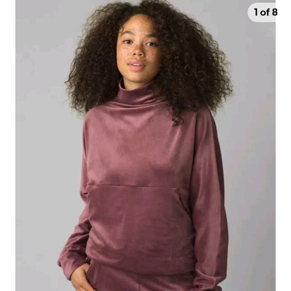 Prana Velour Funnel Neck Pullover Size Large. - Picture 6 of 6